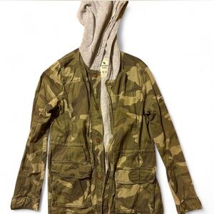 abercrombie kids camo jacket hooded
